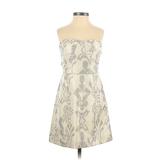 American Eagle Outfitters Casual Dress - A-Line: Ivory Floral Dresses - Women's Size 0