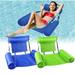 2PCS 39*47 inch Water Floating Hammock Inflatable Swimming Pool Float Lounge Foldable Water Floating Chair Inflatable Rafts Lounger Bed for Adults and Kids