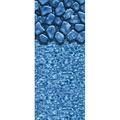 SmartLine 16 x 24 Rectangular Boulder Swirl Replacement Beaded Liner for use with Fanta-Sea Pool - 4 Flat Bottom 20 Gauge