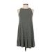 Old Navy Casual Dress - A-Line: Green Acid Wash Print Dresses - Women's Size X-Small