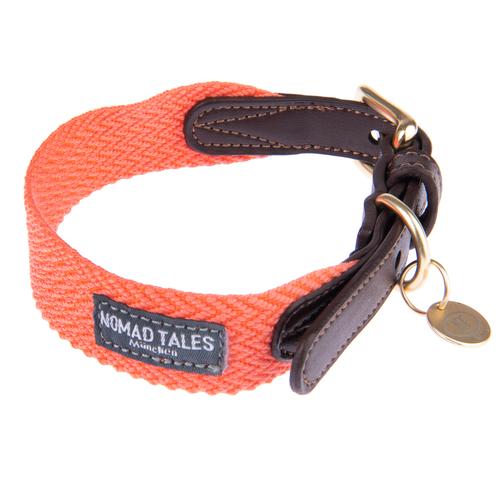 Nomad Tales Bloom Halsband, Coral Größe L: 46 - 52 cm Halsumfang, B 38 mm Hund