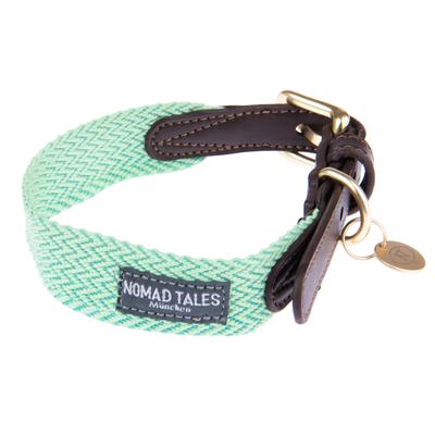 Nomad Tales Bloom Halsband, mint XL: 52 - 58 cm Halsumfang, B 38 mm Hund