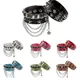 Bracelet clouté en cuir PU pour hommes et femmes manchette gothique réglable bracelet punk