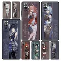 Coque de téléphone Genshin Impact Game Py coque de luxe pour Xiaomi Redmi Note 12 11 10 Pro