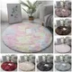 Tapis rond doux en fausse fourrure de mouton tapis shaggy de luxe pour chambre à coucher salon