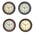 Horloge murale ronde de 30cm deuxième mouvement de balayage silencieux sans tic-tac horloges