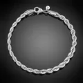 Bracelet en chaîne torsadée pour femmes bijou romantique doux à la mode européenne et américaine