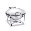 Eastern Tabletop 3918S 6 qt Round Induction Chafer w/ Hinged Lid, Stainless Steel