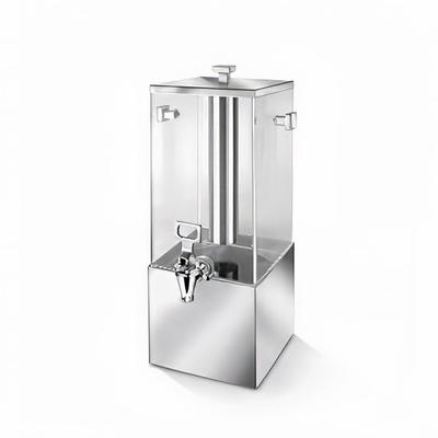 Eastern Tabletop 7503 2 gal Beverage Dispenser w/ Ice Chamber - Plastic Container, Stainless Base, Silver
