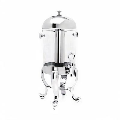 Eastern Tabletop 7542 2 gal Beverage Dispenser w/ Ice Chamber - Plastic Container, Stainless Base, Silver