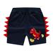 LBECLEY Sliding Shorts Boys Toddler Kids Baby Boys Girls Jogger Shorts Summer Cotton Casual Cartoon Embroider Short Active Sweatpants with Pockets 12Mo Boy Clothes Dark Blue 90