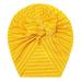 LBECLEY Baby Hats and Mittens Boy Toddler Baby Boys Girls Striped Ribbed Cap Beaniess Bowknot Elastics Turban Hat 24 Month Jacket Boy Yellow One Size