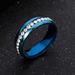 Kayannuo Rings Christmas Clearance Unisex Stainless Steel Crystal Ring For Men And Women Fashion Couple Ring Gifts for Women Men