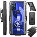 Compatible with Motorola Moto G Play (2023); Hybrid Luxguard Holster Phone Case Cover (Air Force Star)