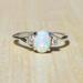 Kayannuo Rings Christmas Clearance Exquisite Women s Silver Ring Oval Cut Fire-Opal Jewelry Birthday Gift Bridal Party Ring Gifts for Women Men