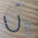 J. Crew Jewelry | J Crew Necklace. Stitch Fix Necklace And Earrings. Costume Jewelry. Euc. | Color: Blue/Silver | Size: Os