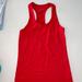 Athleta Tops | Athleta Red Long Racer-Back Tank Top | Color: Red | Size: Xs