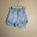 American Eagle Outfitters Shorts | American Eagle Mom Jean Shorts Womens Size 0 High Rise Distressed Light Wash | Color: Blue | Size: 0