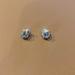 J. Crew Jewelry | J.Crew Gold/Brass Stud Earrings Rhinestone | Color: Gold | Size: Os