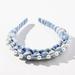 Anthropologie Accessories | Anthropologie Braided Pearl Headband | Color: Blue/White | Size: Os