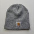 Carhartt Accessories | Carhartt Beanie Hat Light Gray One Size 100% Acrylic Knit Stretch Winter Warm | Color: Gray | Size: Os