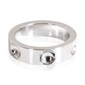 Louis Vuitton Jewelry | Louis Vuitton Empreinte 5 Mm Band In 18k White Gold | Color: Gold/White | Size: 48