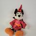 Disney Toys | Disney Parks Pink Satin Minnie Mouse Witch Plush Soft Toy Stuffed Animal 13" Euc | Color: Orange/Pink | Size: Osbb