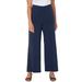 Plus Size Women's Refined Wide Leg Pant by Catherines in Midnight (Size 0XWP)