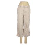 SONOMA life + style Khaki Pant Flared Leg Cropped: Tan Bottoms - Women's Size 6