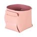 Ykohkofe Leather Storage Cylinder Leather Cosmetic Bag Makeup Organizer Jewelry Storage Box Desktop Kit Toile