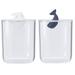 Holder Cotton Bathroom Qtip Tip Storage Jars Q Set Organizer Ball Containers Round Swab Pad Canisters Restroom