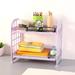 PhoneSoap Double Table To P She L F Cosmetic Storage Rack Kitchen Storage Rack Purple