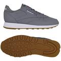 Reebok Damen Classic Leather Sneaker, Pure Grey 5/FTWR White Rubber Gum-03, 36.5 EU