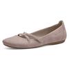 Ballerina TAMARIS "Caterina", Damen, Gr. 36 (3,5), rosa (rosé), Lederimitat, sportlich, Schuhe, Flats, Festtagsmode, Slipper mit Gummizugriemchen, Topseller