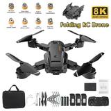 8K Professional Drone HD 5G 3km RC Obstacle Avoidance Aerial Photography black