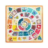 QIIBURR Fun Kids Games Board Game Kids Wooden Board Games for Kids 2-in-1 Flying Chess Family Game Toddler Educational Family Board Games Kids Board Games