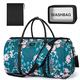 Garment Bag for Travel Convertible Carry On Garment Bag Large Travel Duffel Bags for Women 2 in 1 Hanging Suitcase Suit Travel Bags for Women & Men 3pcs Set, F-Navy Floral
