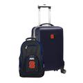 MOJO Navy Syracuse Orange Personalized Deluxe 2-Piece Backpack & Carry-On Set