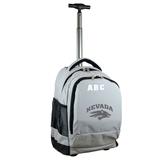 MOJO Gray Nevada Wolf Pack 19'' Personalized Premium Wheeled Backpack