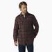 Dickies Men's Heavyweight Brawny Flannel Shirt - Burgundy Plaid Size L (WL901)