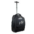 MOJO Black Navy Midshipmen 19'' Personalized Premium Wheeled Backpack