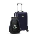 MOJO Navy Green Bay Packers Personalized Deluxe 2-Piece Backpack & Carry-On Set