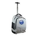 MOJO Gray Buffalo Sabres 19'' Personalized Premium Wheeled Backpack