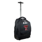 MOJO Black Texas Tech Red Raiders 19'' Personalized Premium Wheeled Backpack