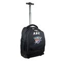 MOJO Black Oklahoma City Thunder 19'' Personalized Premium Wheeled Backpack