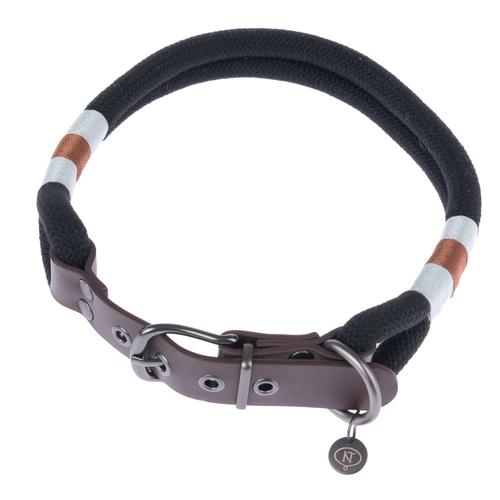 Nomad Tales Spirit Halsband, Ebony Größe XL: 52 - 58cm Halsumfang Hund