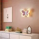 Applique Murale LED en Forme de Papillon Rose Luminaire Décoratif d'Nik Idéal pour une Chambre
