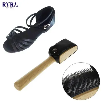 Wood Suede Sole Wire Cleaners Dance Shoes Cleaning Brush For Footwear Ballet Shoes Brush Practical