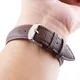 Unisex Universal Cross Pattern Black Brown Calfskin Leather Watch Band 12mm 14mm 16mm 18mm 20mm 22mm