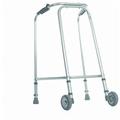 Aidapt Standard Ultra Slim Adult Adjustable Height Aluminium Lightweight Walking Frame with Wheels and Anti Slip Ferrule Feet to Aid Stability and Confidence when Walking Aid